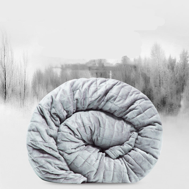 HKM-486035 Gravity Blanket for Decompression and Better Sleep - Geometric Polyester Design, 10kg or 15kg, Summer Use, 200x120cm Size