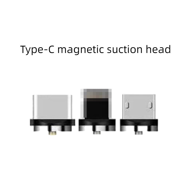 HKM-486099 Three-in-One Magnetic Charging Cable for Android, Type C, and Apple Devices - 1 Meter - 2A Current - Available in Black, Silver, Red, Gold