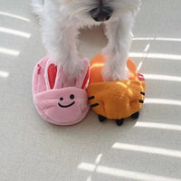 HKM-4861245 Cute Sniffing Sound Plush Tiger Slippers for Pets