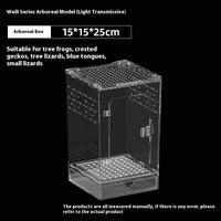 HKM-4861885 Acrylic High Permeability Feeding Box for Reptiles - Multiple Sizes Available