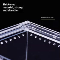 HKM-4861885 Acrylic High Permeability Feeding Box for Reptiles - Multiple Sizes Available
