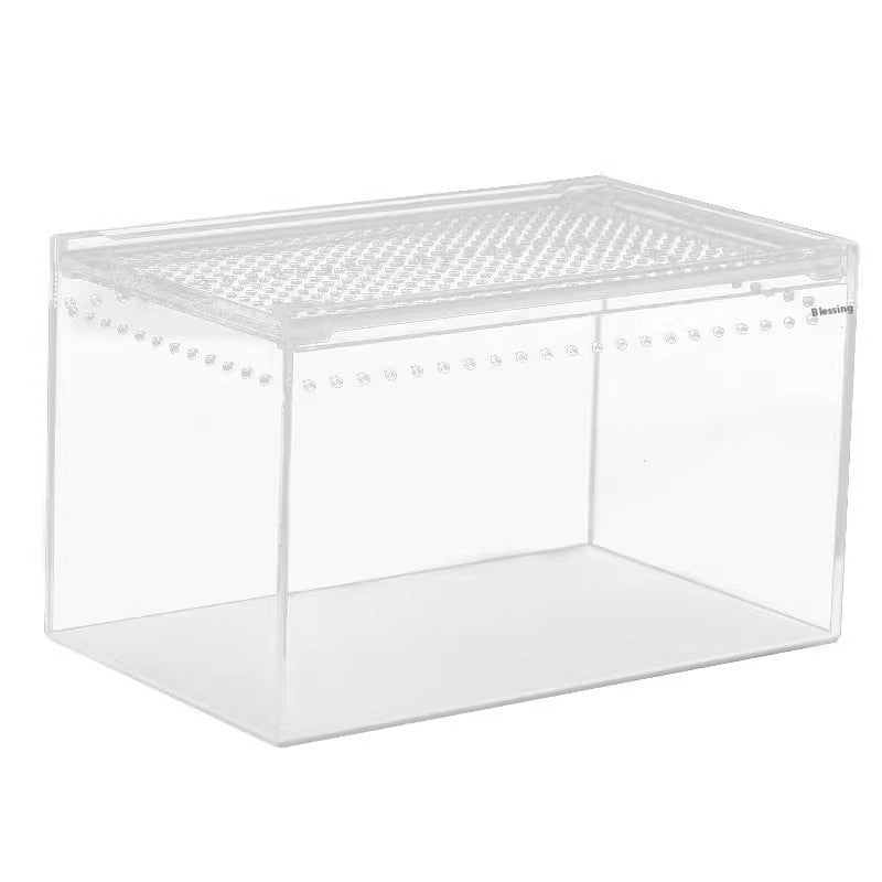 HKM-4861885 Acrylic High Permeability Feeding Box for Reptiles - Multiple Sizes Available