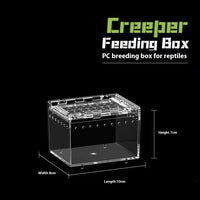 HKM-4861885 Acrylic High Permeability Feeding Box for Reptiles - Multiple Sizes Available