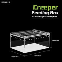 HKM-4861885 Acrylic High Permeability Feeding Box for Reptiles - Multiple Sizes Available