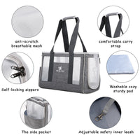 HKM-4862653 Durable Breathable Pet Carrier Backpack for Cats and Dogs - Large Capacity Travel Bag