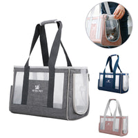 HKM-4862653 Durable Breathable Pet Carrier Backpack for Cats and Dogs - Large Capacity Travel Bag