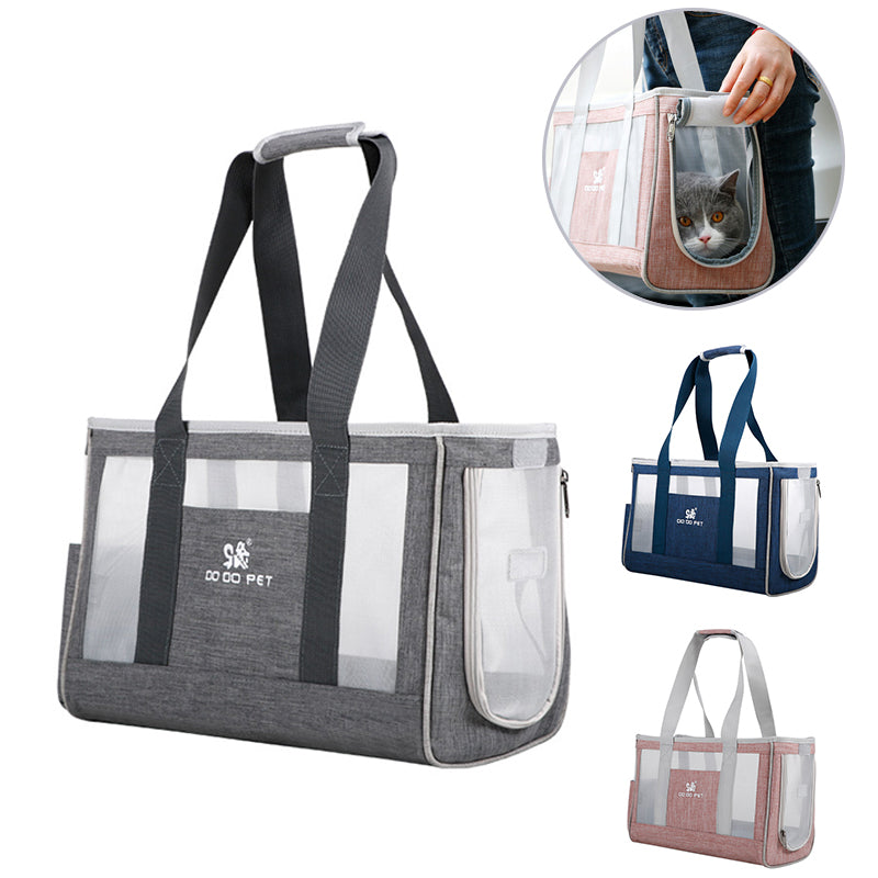 HKM-4862653 Durable Breathable Pet Carrier Backpack for Cats and Dogs - Large Capacity Travel Bag