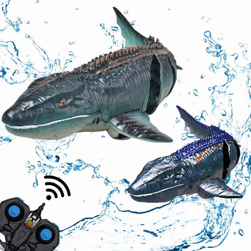 HKM-486291 Remote Control Animal Toy Swimming Pool Boat for Kids - Fun Electric RC Canglong Game