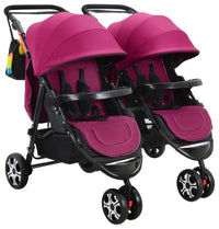 HKM-4863315 twin stroller set showcase with two matching strollers