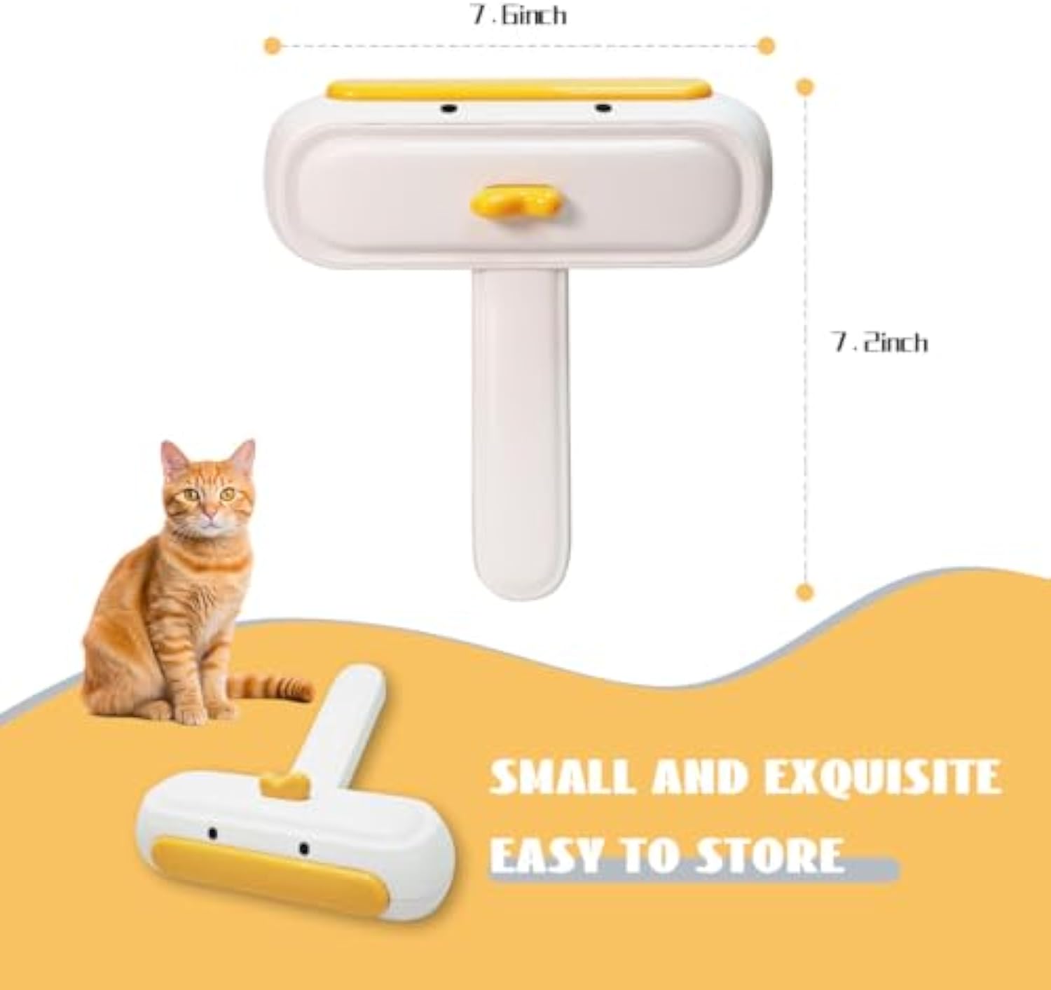 HKM-4863677 Portable Pet Hair Remover with Cute Design for Effortless Fur Removal on Any Surface