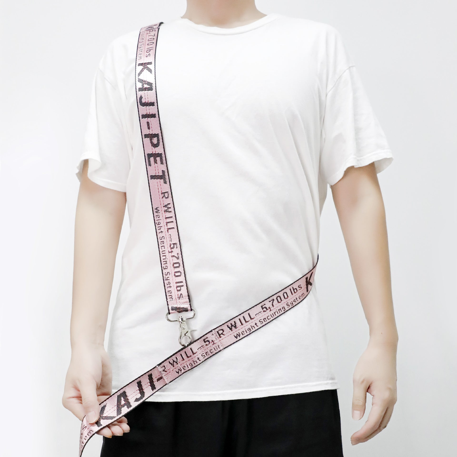 HKM-4865981 Multifunctional Pet Shoulder Belt with Traction Rope - Durable Nylon, Adjustable Length, Various Colors