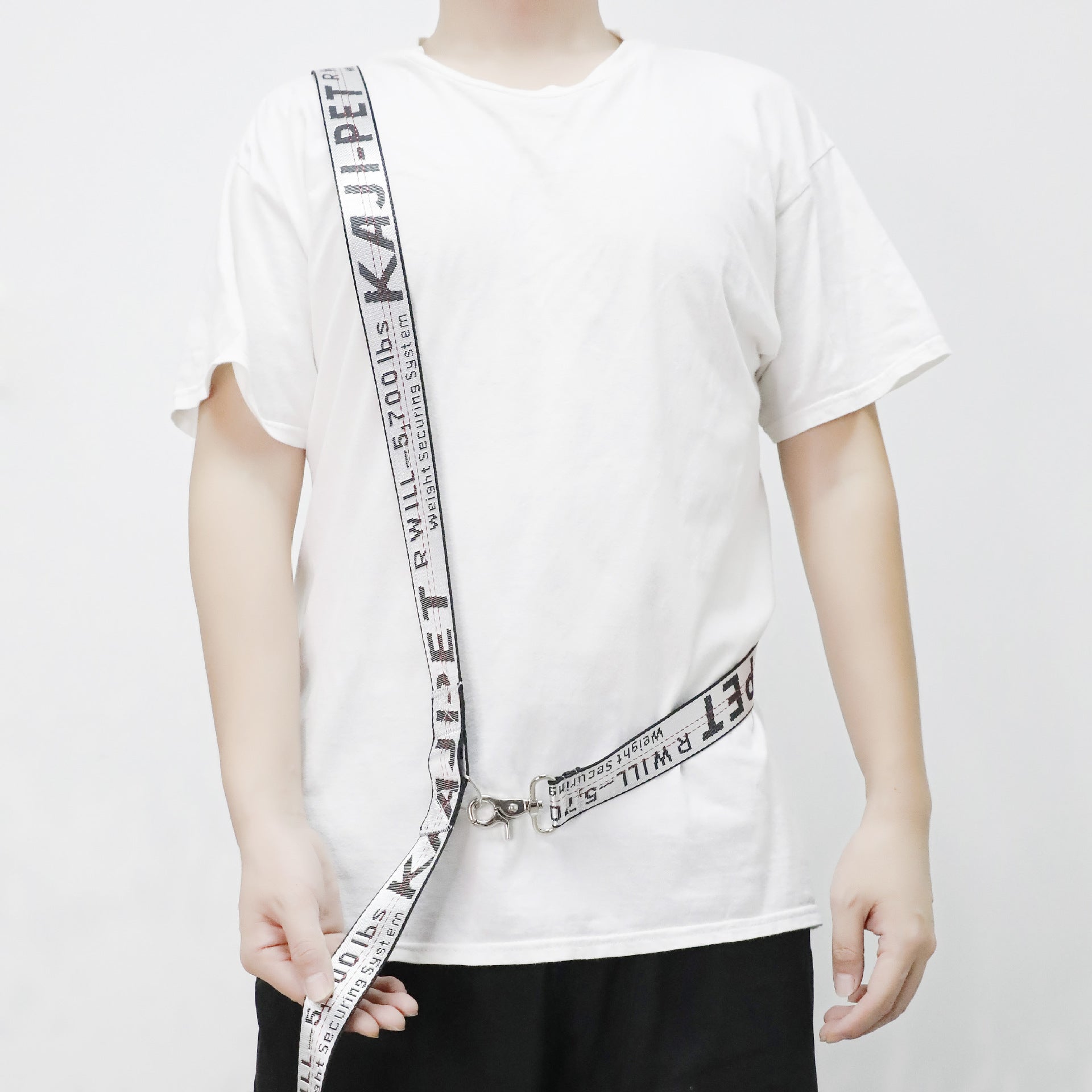 HKM-4865981 Multifunctional Pet Shoulder Belt with Traction Rope - Durable Nylon, Adjustable Length, Various Colors