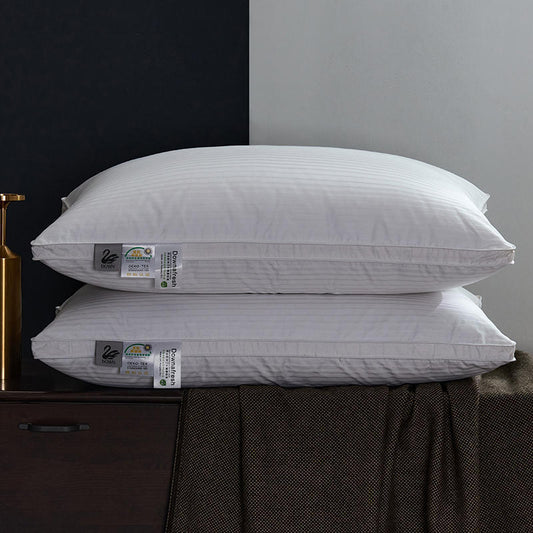 HKM-486675 Goose Down Feather Core Pillow in Multiple Satin Loft Colors - 48x74cm