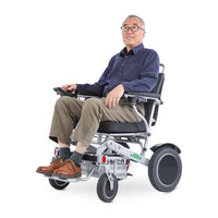 HKM-486739 Folding Commode Wheelchair with Aluminum Alloy Frame, 120 kg Capacity, 20 km Range, 6 km/h Speed