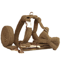 HKM-4867645 Brown Pet Supplies Three-Piece and Four-Piece Rope and Bow Pet Necklet Set