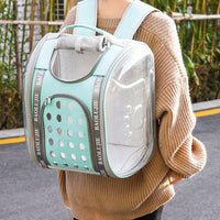 HKM-4868413 Multifunctional Transparent Pet Backpack for Cats and Dogs, Medium Soft Design
