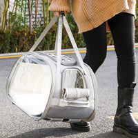HKM-4868413 Multifunctional Transparent Pet Backpack for Cats and Dogs, Medium Soft Design