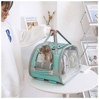 HKM-4868413 Multifunctional Transparent Pet Backpack for Cats and Dogs, Medium Soft Design