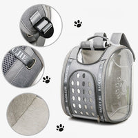 HKM-4868413 Multifunctional Transparent Pet Backpack for Cats and Dogs, Medium Soft Design