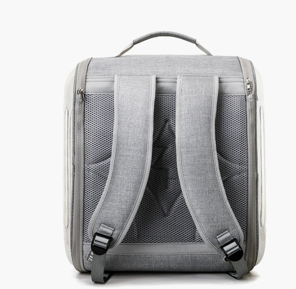 HKM-4868413 Multifunctional Transparent Pet Backpack for Cats and Dogs, Medium Soft Design