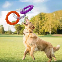 HKM-4869437 Durable Flying Disk and Training Ring for Interactive Play with Small to Medium Dogs