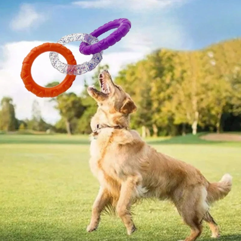 HKM-4869437 Durable Flying Disk and Training Ring for Interactive Play with Small to Medium Dogs