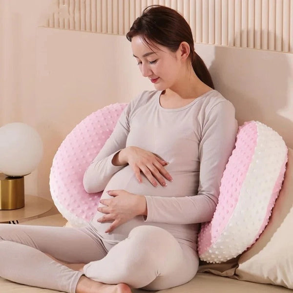 HKM-486995 U-shaped Maternity Pillow with Waist Support in Multiple Color Options