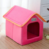 HKM-4870205 Cozy Non-Slip Pet Folding Bed with Breathable Sponge and Cotton Fabric - Multiple Sizes Available