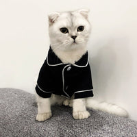 HKM-4870333 Summer Cat Dress - Casual Pajamas for Feline Comfort in Various Sizes