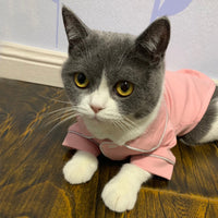 HKM-4870333 Summer Cat Dress - Casual Pajamas for Feline Comfort in Various Sizes