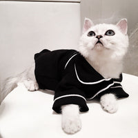 HKM-4870333 Summer Cat Dress - Casual Pajamas for Feline Comfort in Various Sizes