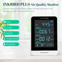 HKM-487059 Digital Indoor Air Quality Sensor - CO2, Gas Detection, Temperature, and Humidity Monitoring