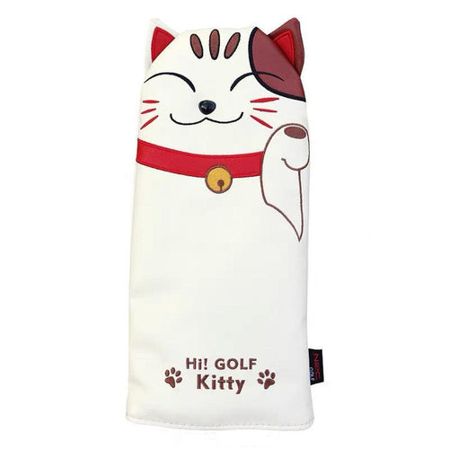 HKM-487059 Lucky Cat Golf Wood Club Head Cover - Stylish Protection for Your Clubs