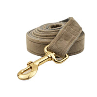 HKM-4871229 Stylish Velvet Pet Collar and Traction Rope Set with Bow and Flower Accessories