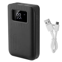 HKM-487123 10,000mAh Dual USB Portable Power Bank with Flashlight and LCD Battery Indicator