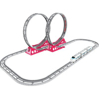 HKM-487123 Electric Train Track Set for Kids - Educational Railway Toy with Assembly Options - Ages 3 and Up