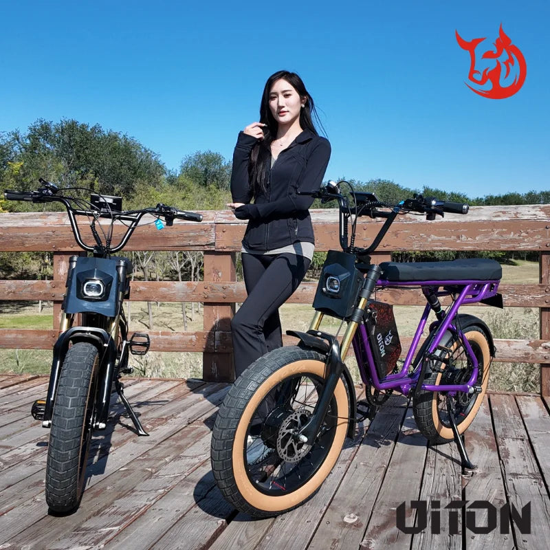 HKM-487187 High-Strength Steel 20" Off-Road Electric Bike with 750W Dual Motors and 48V 25Ah Battery