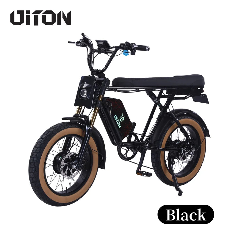 HKM-487187 High-Strength Steel 20" Off-Road Electric Bike with 750W Dual Motors and 48V 25Ah Battery