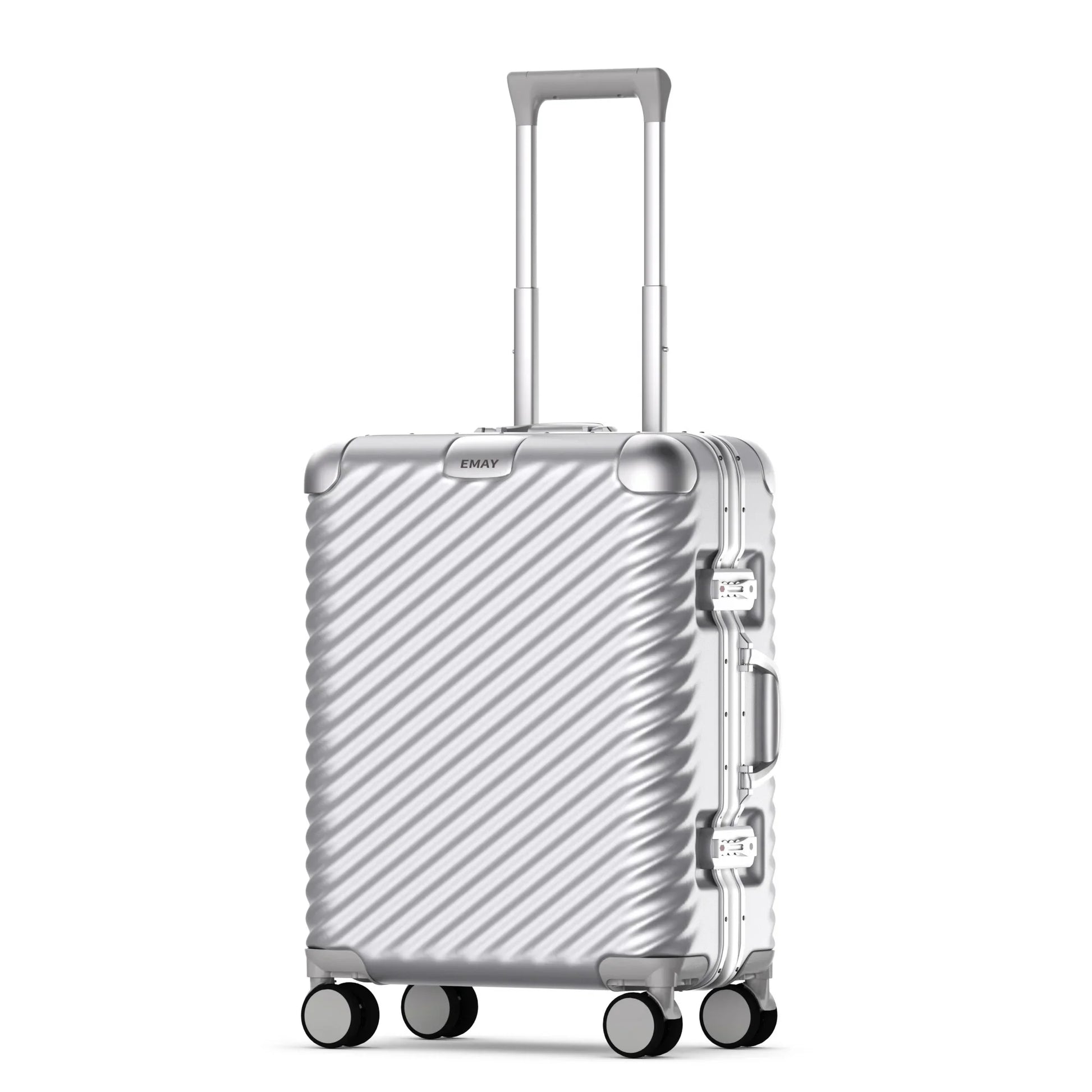 HKM-487251 Lightweight Aluminium Frame PC Carry-On Trolley Case Travel Suitcase Set