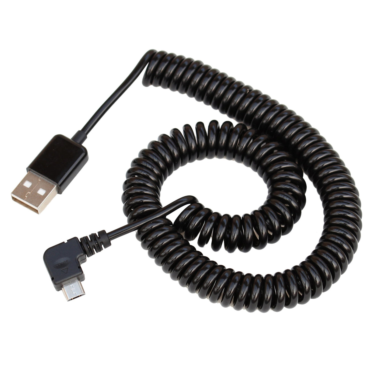 HKM-487251 Telescopic Spring USB 2.0 Data Cable - 3 Meters, 28AWG Copper, PVC/PU Sheath, Supports Hot Swapping, 480Mbps