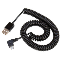 HKM-487251 Telescopic Spring USB 2.0 Data Cable - 3 Meters, 28AWG Copper, PVC/PU Sheath, Supports Hot Swapping, 480Mbps