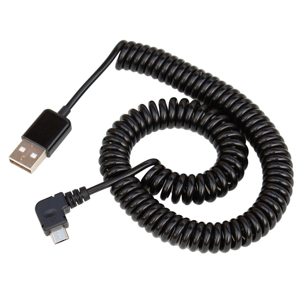 HKM-487251 Telescopic Spring USB 2.0 Data Cable - 3 Meters, 28AWG Copper, PVC/PU Sheath, Supports Hot Swapping, 480Mbps
