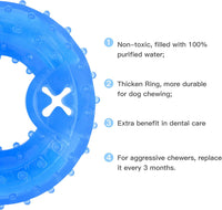 HKM-4873405 Cooling Teether Chew Toy for Dogs - Freezable Non-Toxic Puppy Dental Health Toy