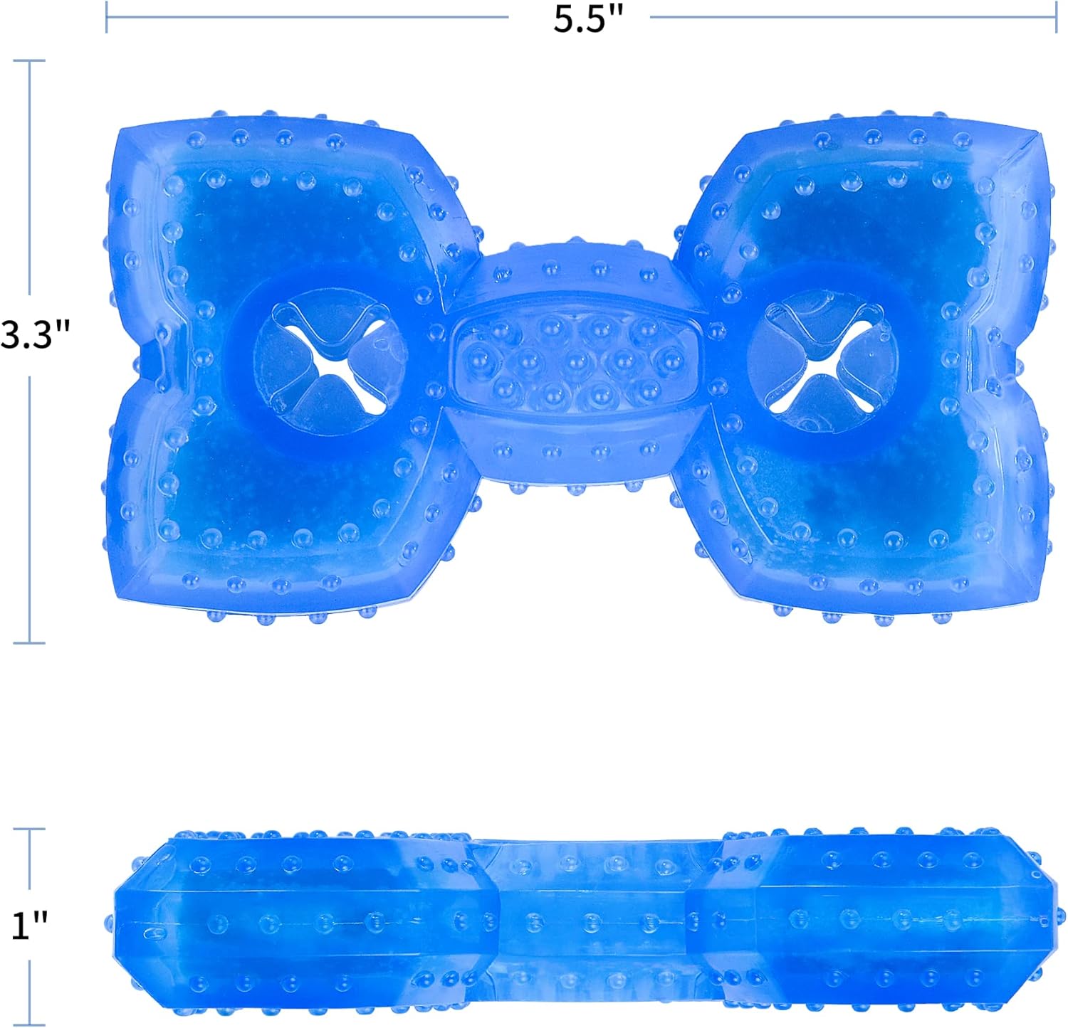 HKM-4873405 Cooling Teether Chew Toy for Dogs - Freezable Non-Toxic Puppy Dental Health Toy