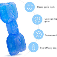 HKM-4873405 Cooling Teether Chew Toy for Dogs - Freezable Non-Toxic Puppy Dental Health Toy