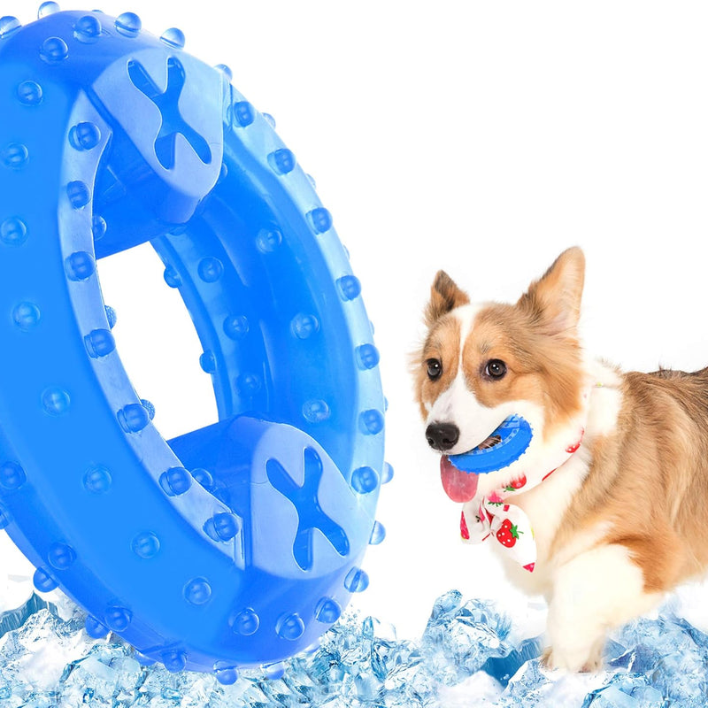 HKM-4873405 Cooling Teether Chew Toy for Dogs - Freezable Non-Toxic Puppy Dental Health Toy