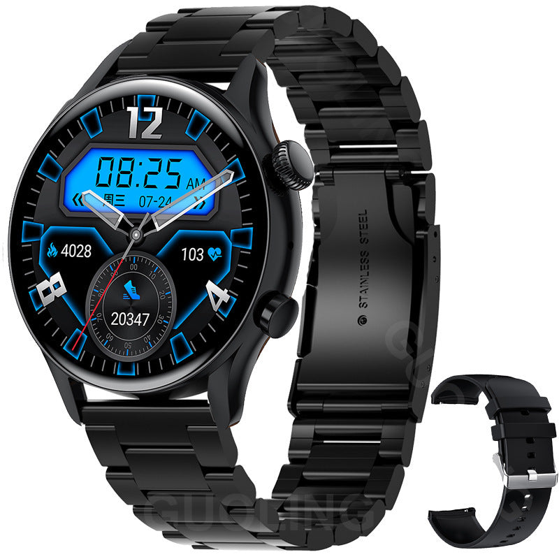 HKM-487379 NFC Access Control Smart Watch with Bluetooth Calling, Food Grade Silicone Wristband and Multiple Styles