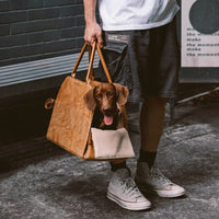 HKM-4874173 Portable Brown Dog Diaper Bag for Travel and Pet Car Kennel Storage