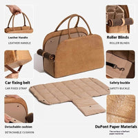 HKM-4874173 Portable Brown Dog Diaper Bag for Travel and Pet Car Kennel Storage