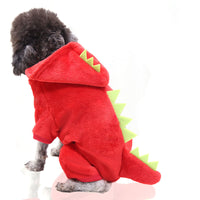 HKM-4874301 Flannel Transformation Clothes for Pets - Warm Coral Fleece Outfit for Dogs and Cats